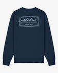 Aloha Custom Surfboards Long Sleeve Crew Sweatshirt - Navy - ManGo Surfing