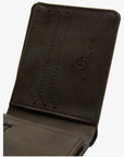Quiksilver Mens Sea Barker Tri-Fold Wallet - Black - ManGo Surfing