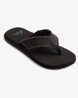 Quiksilver Mens Monkey Abyss Sandals - Black/Black/Brown - ManGo Surfing