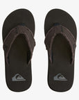 Quiksilver Mens Monkey Abyss Sandals - Black/Black/Brown - ManGo Surfing
