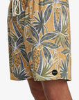 RVCA Mens Barnes Elastic 17" Swim Shorts - Camel - ManGo Surfing