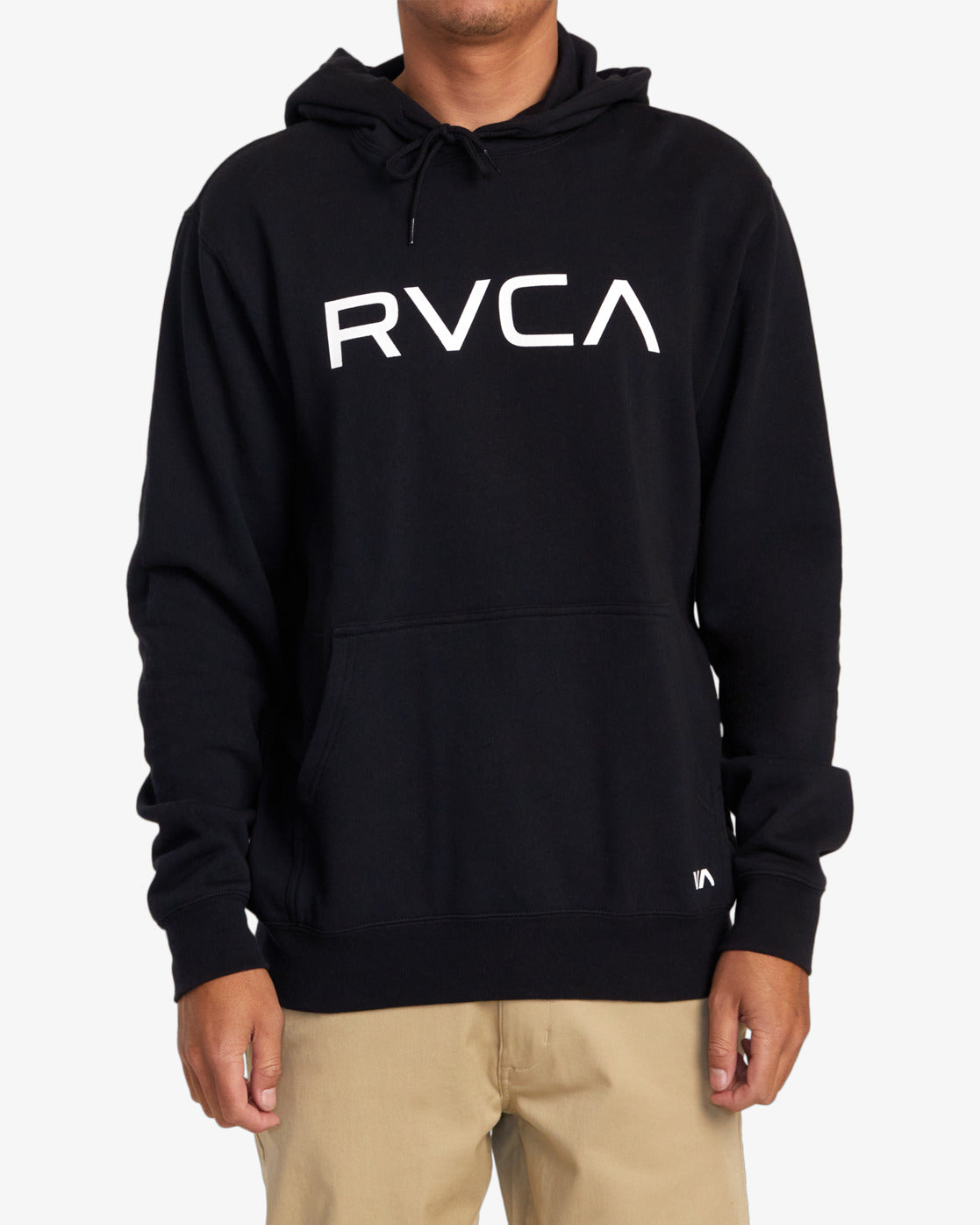 RVCA Mens Big RVCA Hoodie - Black - ManGo Surfing
