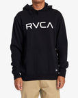 RVCA Mens Big RVCA Hoodie - Black - ManGo Surfing