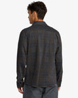 RVCA Mens Vacancy Flannel Long Sleeve Shirt - Mushroom - ManGo Surfing