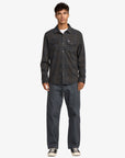 RVCA Mens Vacancy Flannel Long Sleeve Shirt - Mushroom - ManGo Surfing