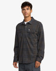 RVCA Mens Vacancy Flannel Long Sleeve Shirt - Mushroom - ManGo Surfing