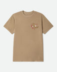 Brixton Opal Standard T-Shirt - Timeless Taupe Worn Wash