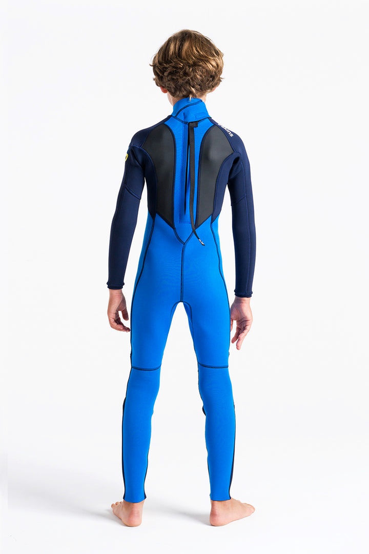 C-Skins Element 3/2 Jnr Unisex Steamer - Cyan/Slate/Multi - ManGo Surfing