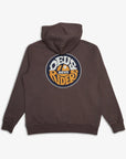 Deus Mens Riders Friend Hoodie - Chocolate Brown - ManGo Surfing