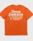 Deus Mens Raptor T-Shirt - Tangerine Tango - ManGo Surfing