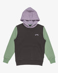 Billabong Boys Arch Block Pullover Hoodie (8-16 Yrs) - Raven - ManGo Surfing