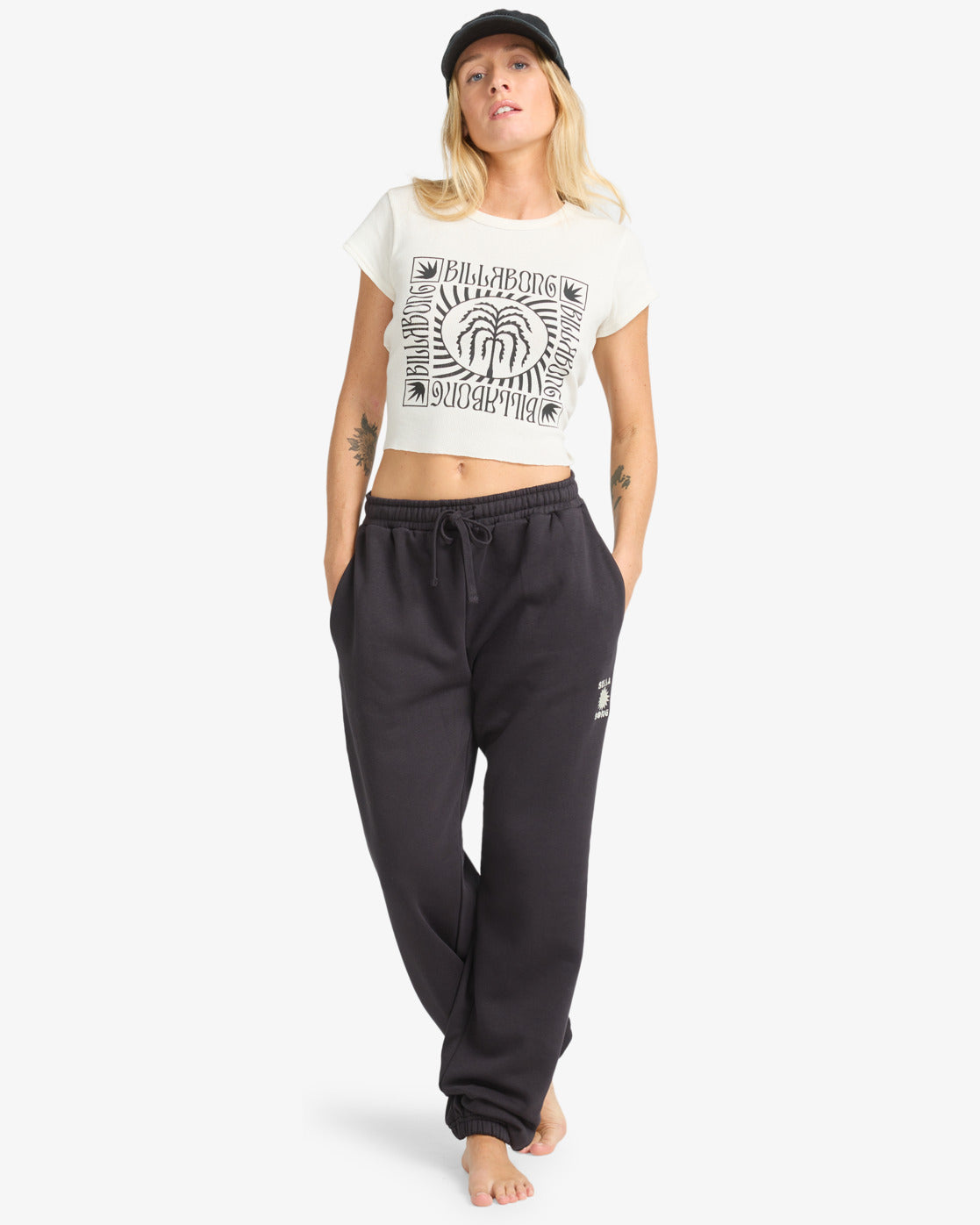 Billabong Womens So Sunny Jogger Pants - Black Pebble - ManGo Surfing