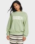 Billabong Womens The Waves Crew Sweatshirt - Pistachio