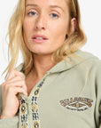 Billabong Womens Winter Camp Half-Zip Hoodie - Seagrass - ManGo Surfing