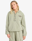 Billabong Womens Winter Camp Half-Zip Hoodie - Seagrass - ManGo Surfing