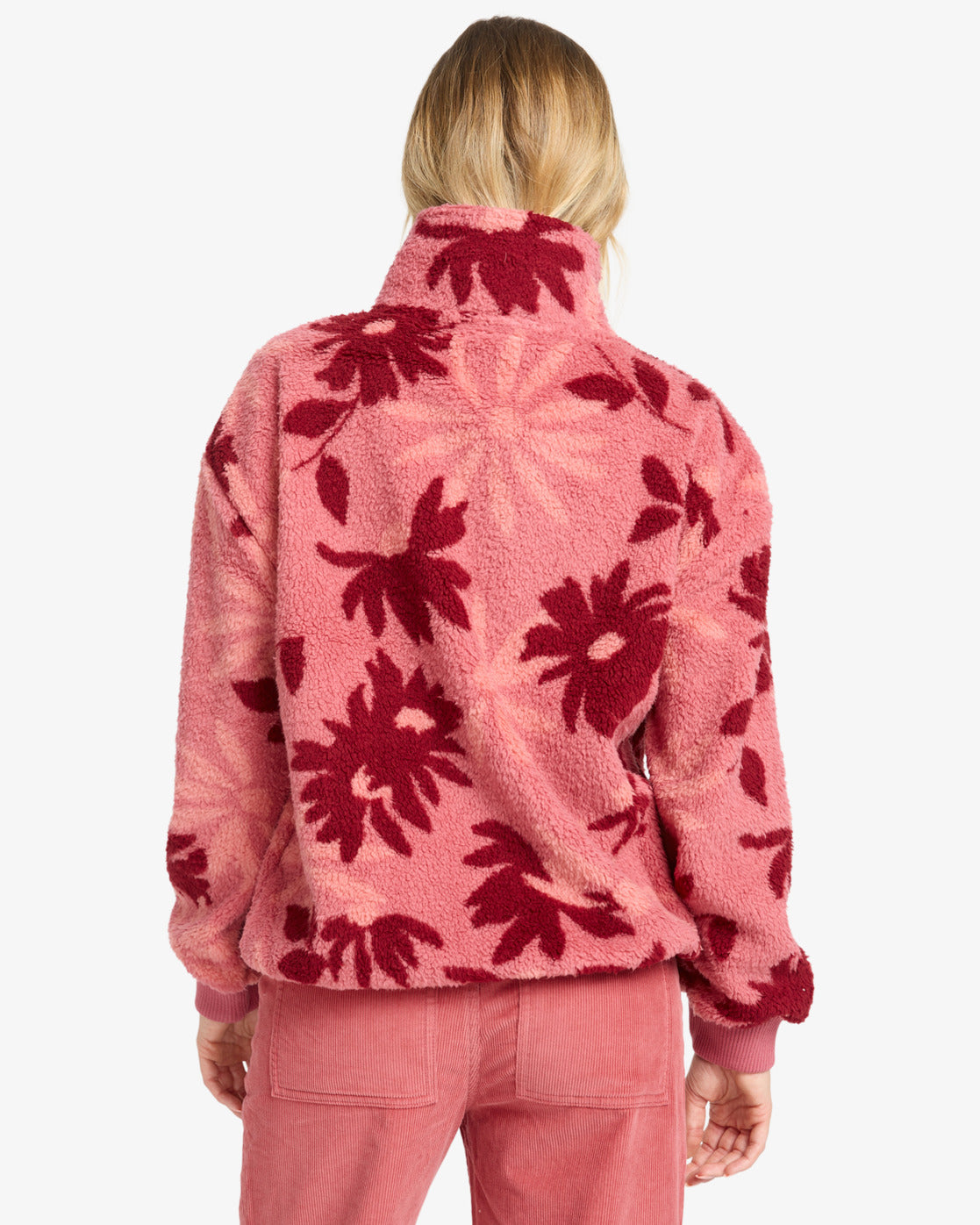 Billabong Womens Time Off Pullover Sweatshirt - Mauve Rose - ManGo Surfing