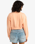 Billabong Womens Last Session Pullover Sweatshirt - Soft Peach - ManGo Surfing