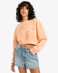 Billabong Womens Last Session Pullover Sweatshirt - Soft Peach - ManGo Surfing