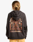 Billabong Womens El Sol Zip Up Hoodie - Off Black - ManGo Surfing