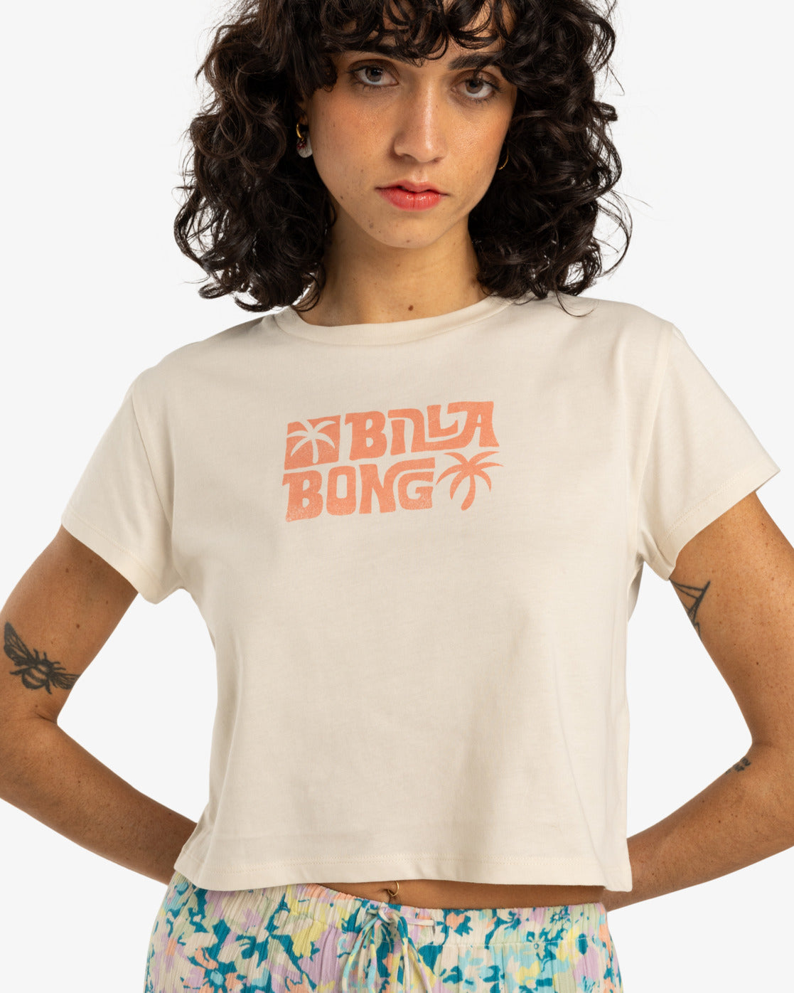Billabong Womens Tropic Break T-Shirt - Whitecap - ManGo Surfing