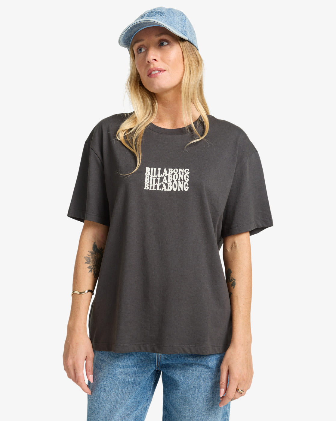 Billabong Womens In The Beyond T-Shirt - Off Black - ManGo Surfing