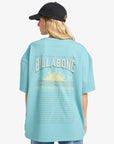 Billabong Womens Reach For Sunshine T-Shirt - Misty Blue - ManGo Surfing