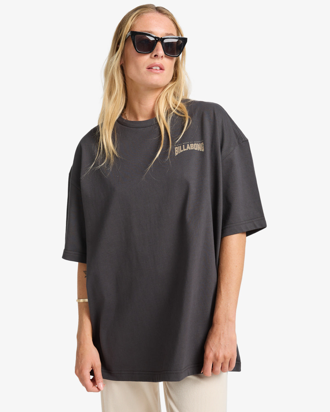 Billabong Womens Paradise Sunkiss T-Shirt - Off Black - ManGo Surfing