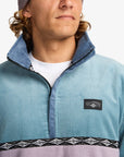 Billabong Mens Space Lobster Half Zip Jumper - Washed Blue - ManGo Surfing