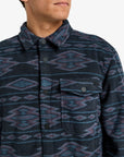 Billabong Mens Furnace Flannel Long Sleeve Shirt - Navy - ManGo Surfing