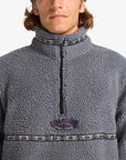 Billabong Mens Boundary Tombstone Half Zip Mock Neck Fleece - Pewter - ManGo Surfing