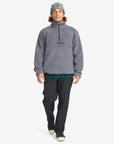 Billabong Mens Boundary Tombstone Half Zip Mock Neck Fleece - Pewter - ManGo Surfing
