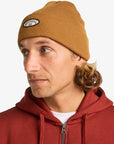 Billabong Mens Every Other Day Cuff Beanie Hat - One Size - Tobacco - ManGo Surfing