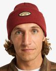 Billabong Mens Every Other Day Cuff Beanie Hat - One Size - Brick - ManGo Surfing