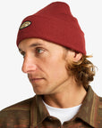 Billabong Mens Every Other Day Cuff Beanie Hat - One Size - Brick - ManGo Surfing