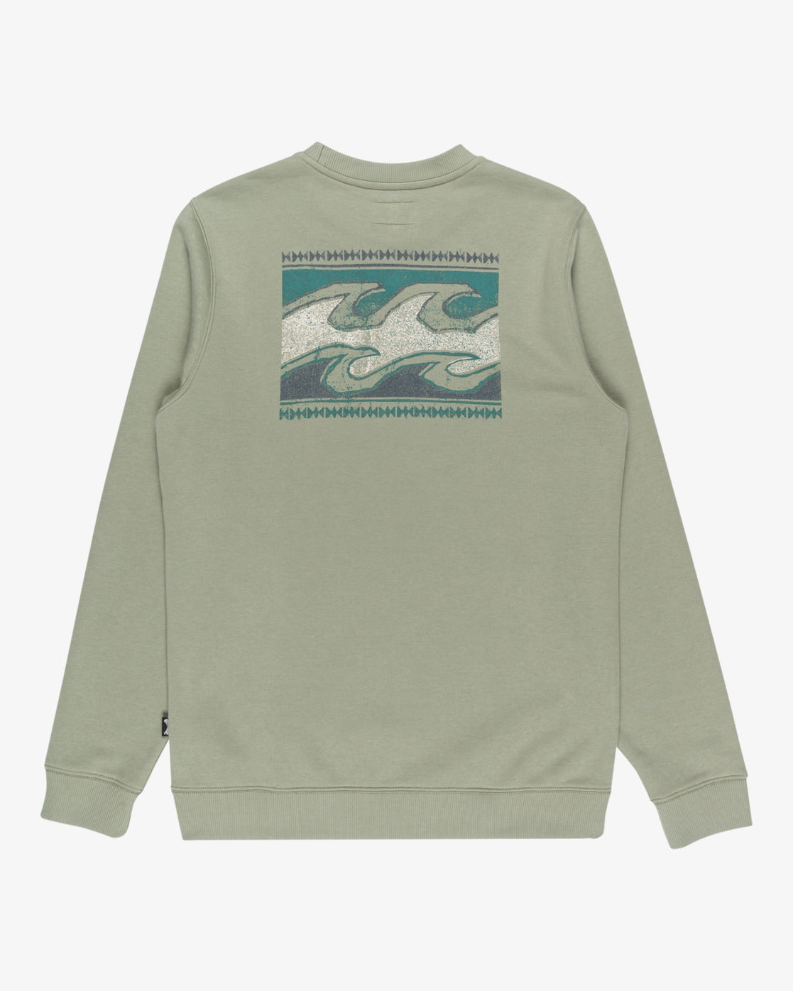 Billabong Mens Foundation Crew Sweatshirt - Grey Green - ManGo Surfing
