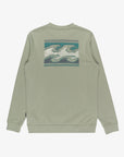 Billabong Mens Foundation Crew Sweatshirt - Grey Green - ManGo Surfing