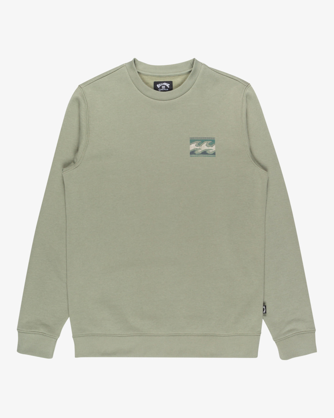 Billabong Mens Foundation Crew Sweatshirt - Grey Green - ManGo Surfing