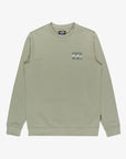 Billabong Mens Foundation Crew Sweatshirt - Grey Green - ManGo Surfing