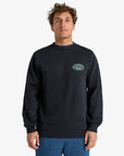 Billabong Mens Foundation Crew Sweatshirt - Black - ManGo Surfing