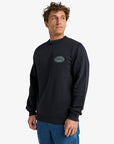 Billabong Mens Foundation Crew Sweatshirt - Black - ManGo Surfing