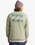 Billabong Mens Foundation Crew Sweatshirt - Grey Green - ManGo Surfing