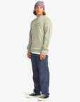 Billabong Mens Foundation Crew Sweatshirt - Grey Green - ManGo Surfing