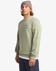 Billabong Mens Foundation Crew Sweatshirt - Grey Green - ManGo Surfing