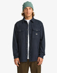 Billabong Mens Del Mar Flannel Long Sleeve Shirt - Dark Navy - ManGo Surfing
