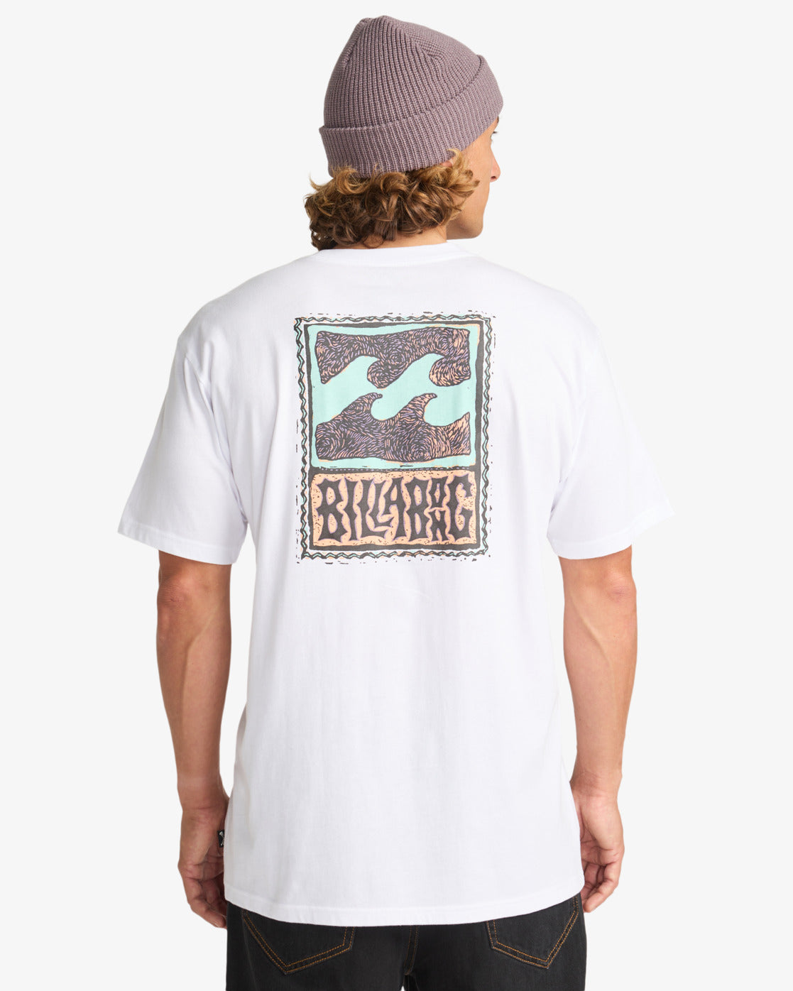 Billabong Mens Stamp T-Shirt - White - ManGo Surfing