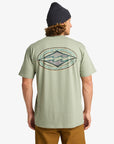 Billabong Mens Diamond Vision T-Shirt - Grey Green - ManGo Surfing