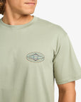 Billabong Mens Diamond Vision T-Shirt - Grey Green - ManGo Surfing