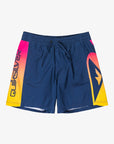 Quiksilver Boys Everyday Holmes 14" Swim Shorts (8-16 Yrs) - Estate Blue Holmes - ManGo Surfing