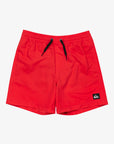 Quiksilver Boys Everyday Solid 14" Swim Shorts (8-16 Yrs) - High Risk Red - ManGo Surfing