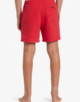 Quiksilver Boys Everyday Solid 14" Swim Shorts (8-16 Yrs) - High Risk Red - ManGo Surfing
